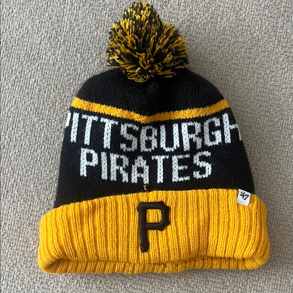 47 Brand Pittsburgh Pirates Black and Yellow Beanie